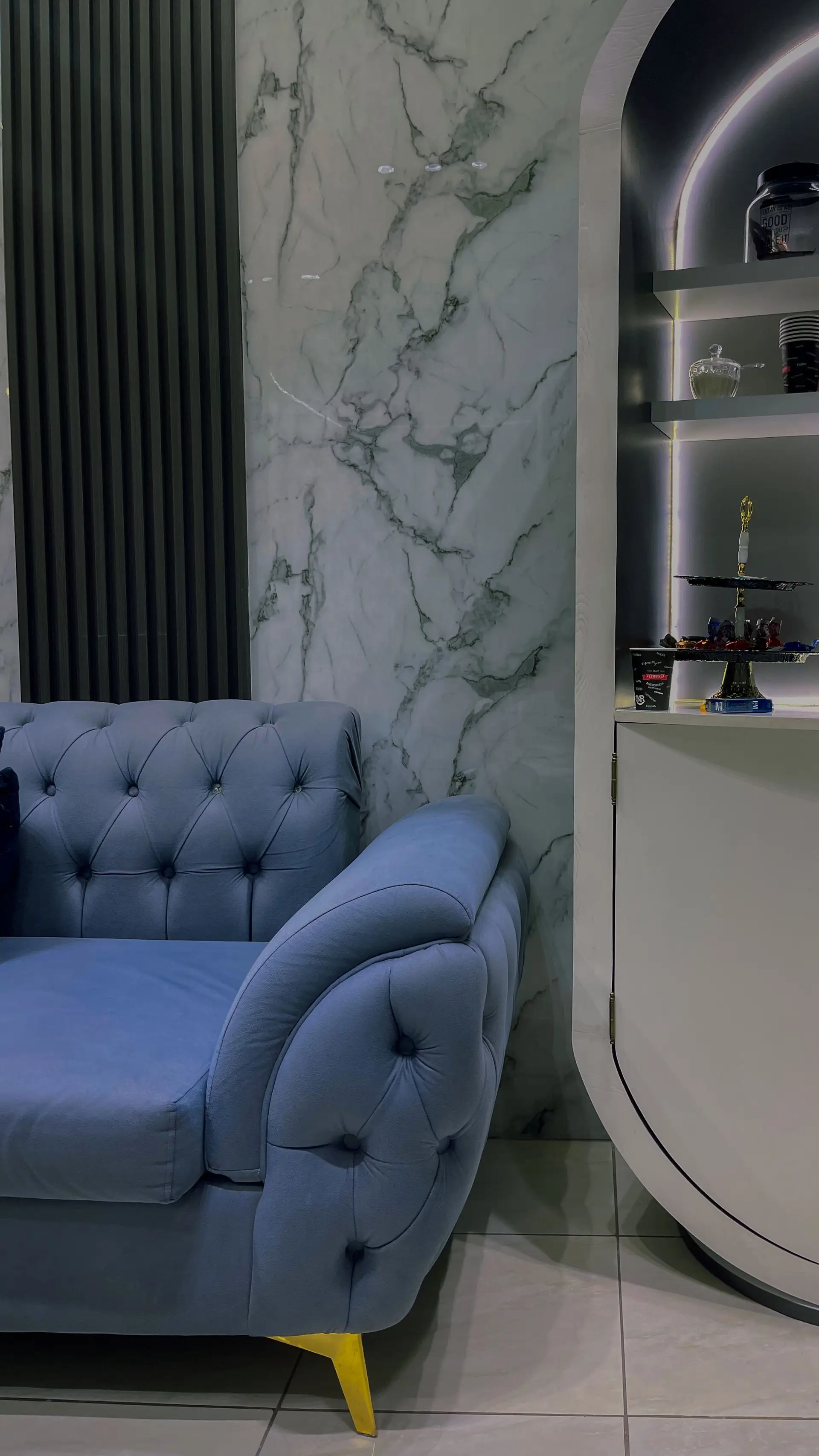 Master residence interior illustrating custom millwork, curated lighting, and harmonious spatial flow